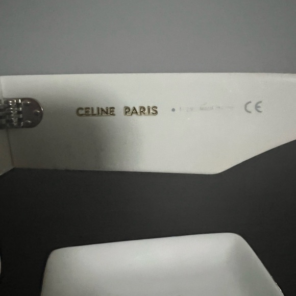 Celine 60mm white sunglasses. Worn once - Picture 6 of 7